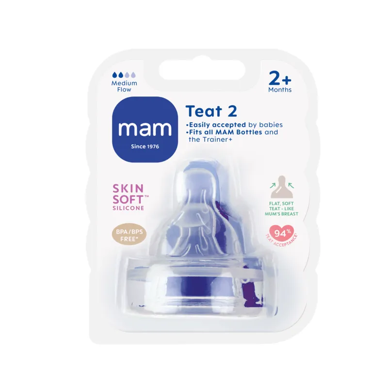 MAM Teat Bottle Pacifier Size 2 2pcs