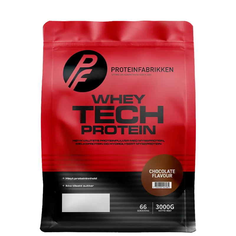 Whey Tech Protein, 3000 g - Sjokolade