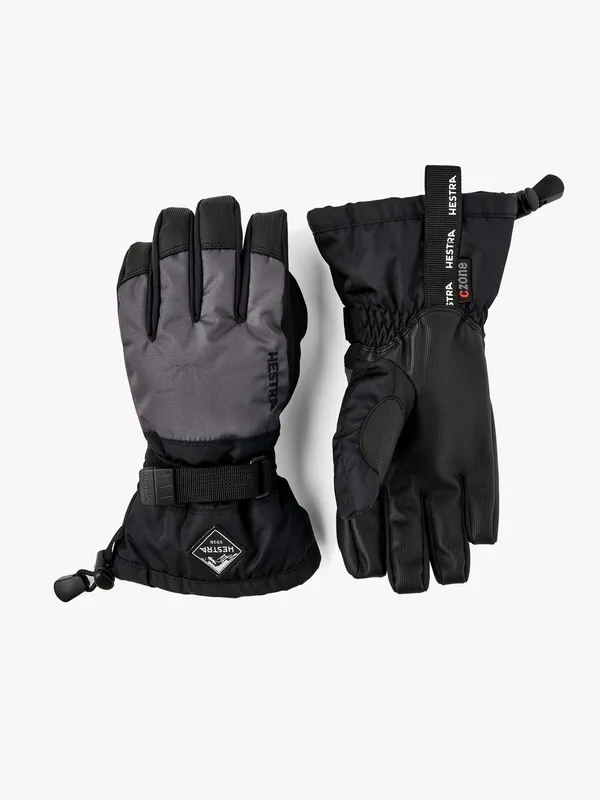 Hestra Gauntlet Czone Jr. - 5 Finger Graphite/Black - 6