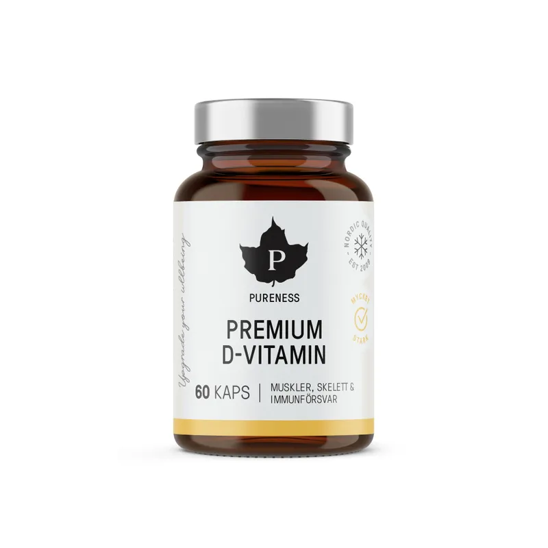 Premium D-Vitamin 60 kapslar - Pureness