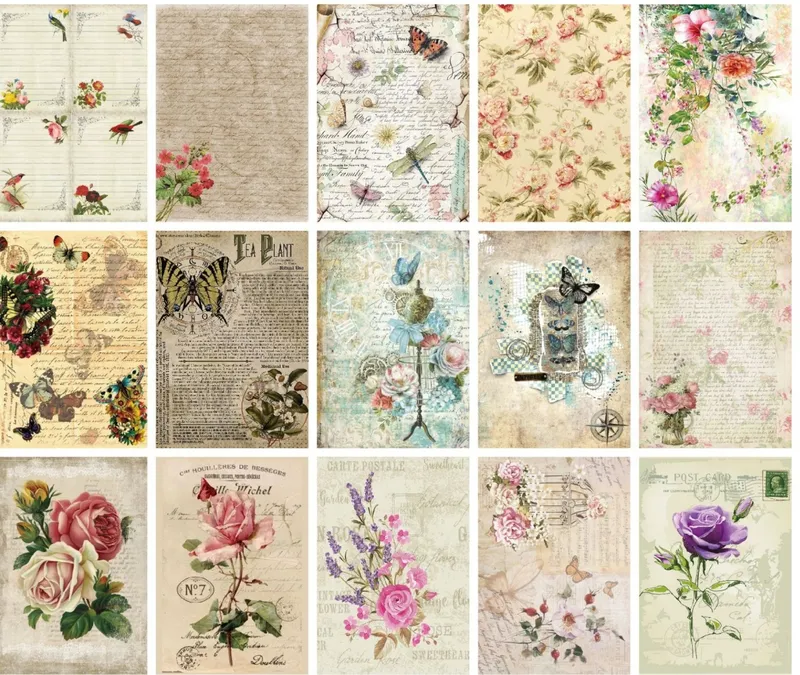 Vintage Scrapbook papper Model 2