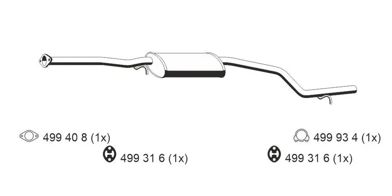 Mittenljuddämpare ERNST 343060