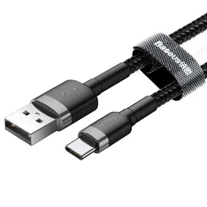 Baseus Cafule USB-C till USB-A kabel 3A 1M - Grå/Svart