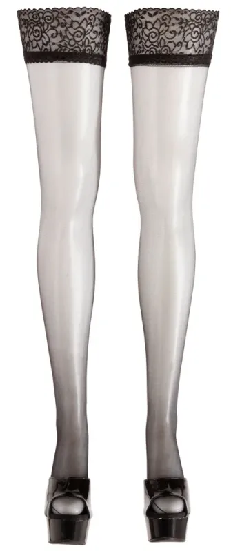 Cottelli Leg Wear Hold-Up Stockings, XL