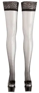 Cottelli Leg Wear Hold-Up Stockings, XL