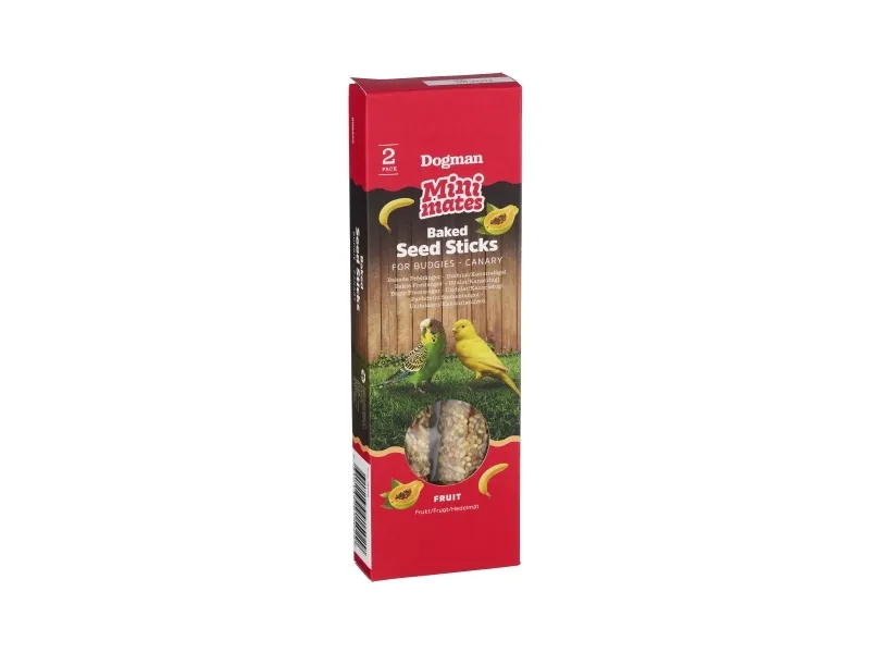 Dogman Mini Mates Fröstänger Undulat Kanarie 2p 60g