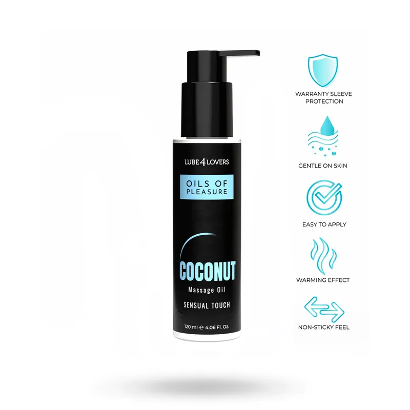 Lube4Lovers: Oils Of Pleasure, Coconut Massage Oil, 120 ml