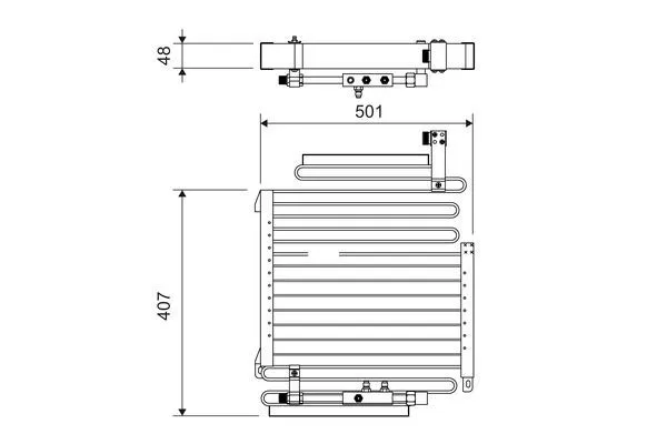 Kondensor, klimatanläggning VALEO 814288