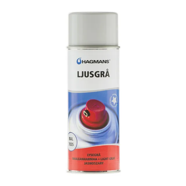 SPRAYFÄRG HAGMANS LJUSGRÅ RAL 7035 | Beijerbygg Byggmaterial