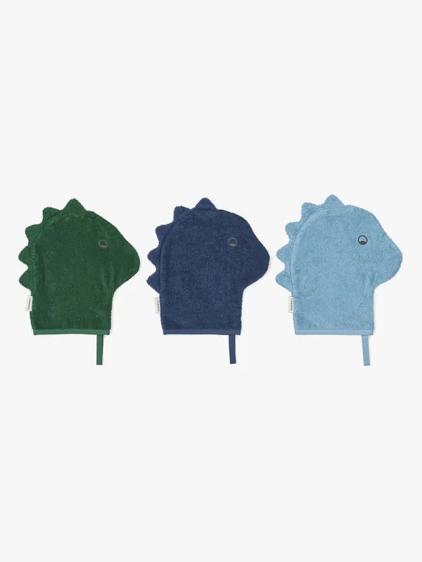 Liewood Tvättlappar - 3-pack - Sylvester - Strand Blue Mix