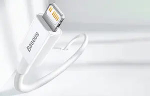 BASEUS USB-C till Lightning kabel 20W 2m - Vit
