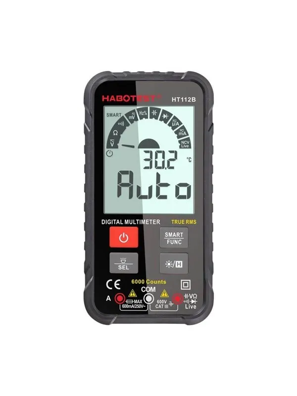 Habotest True RMS Digital Universal Multimeter HT112B