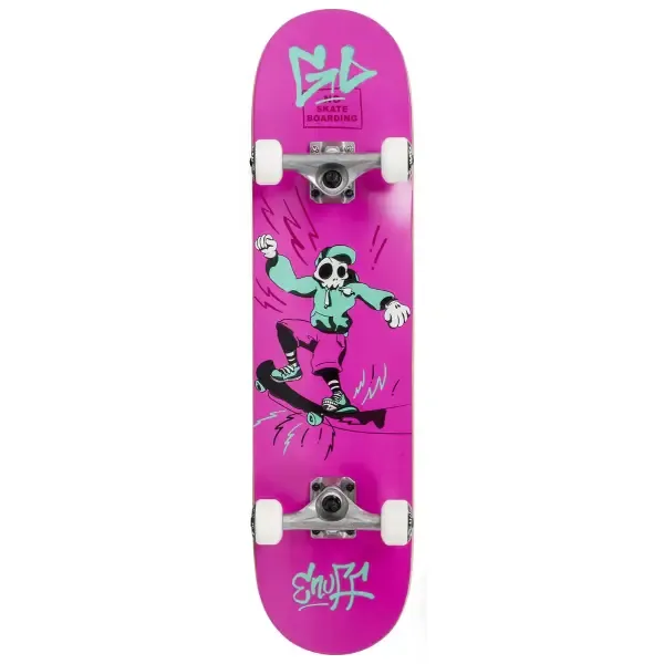 Enuff Skully Pink Skateboard 7.2 x 29.5