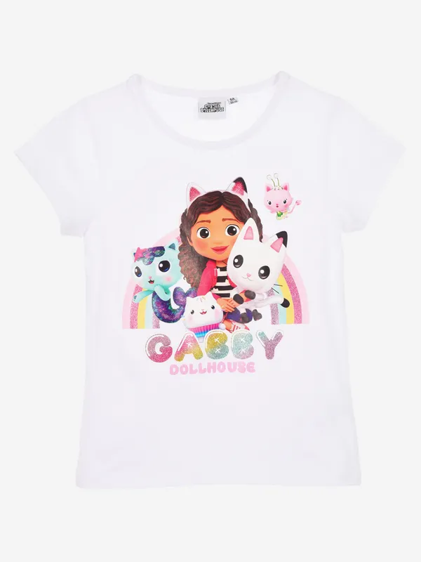 Gabby’s Dollhouse T-shirt, Vit, 98-104