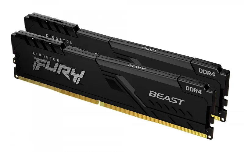 Kingston FURY Beast – DDR4 – sats – 16 GB: 2 x 8 GB – DIMM 288-pin – 3600 MT/s / PC4-28800 – CL17 – 1.35 V – ej buffrad – icke ECC – svart