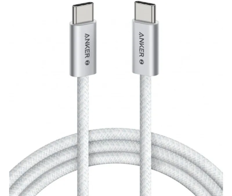Anker Zolo USB-C till USB-C laddkabel 240W, 1m - Vit