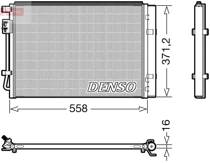 Kondensor, klimatanläggning DENSO DCN41015