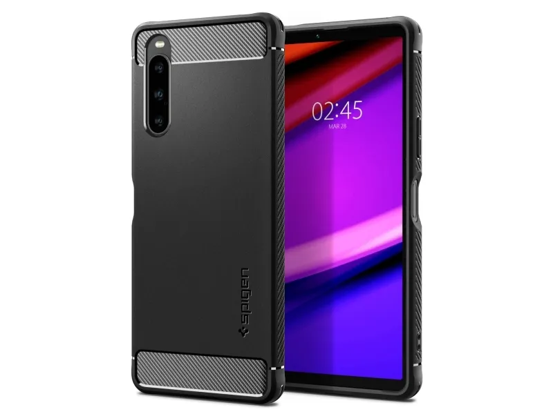 Spigen Rugged Armor, Omslag, Sony, Sony Xperia 10 V, 15,5 cm (6.1), Svart