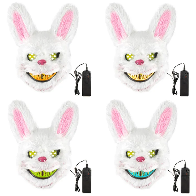 Halloween Bunny LED Mask Grön