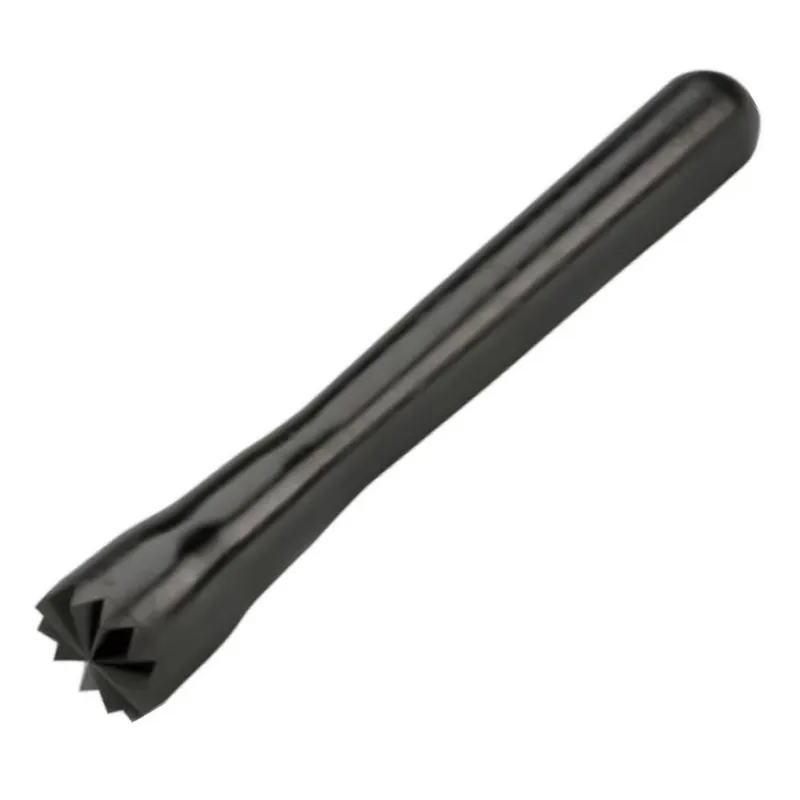 Muddler plast skårad svart 24 cm