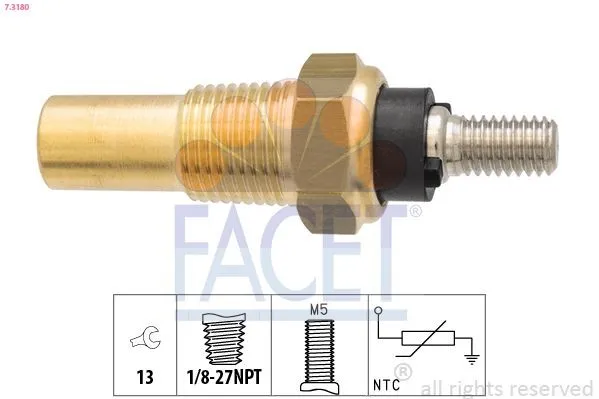 FACET 7.3180 Kylvätsketemperatursensor