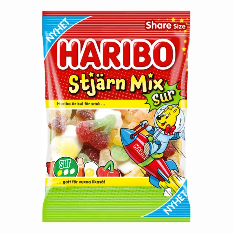 Haribo Stjärn Mix Sur - 150 g