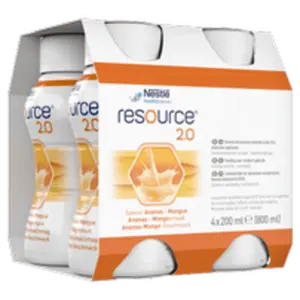 Resource 2.0 - 4x200ml ananas mango - 4 st