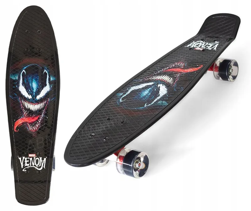 Venom Skateboard/Nickelboard 26,4″ – Svart