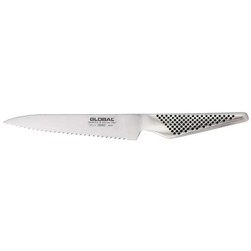 Global GS-14R Allkniv 15 cm vågtandad