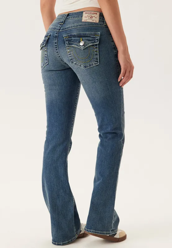 Becca Mid Rise Boot Cut Flap