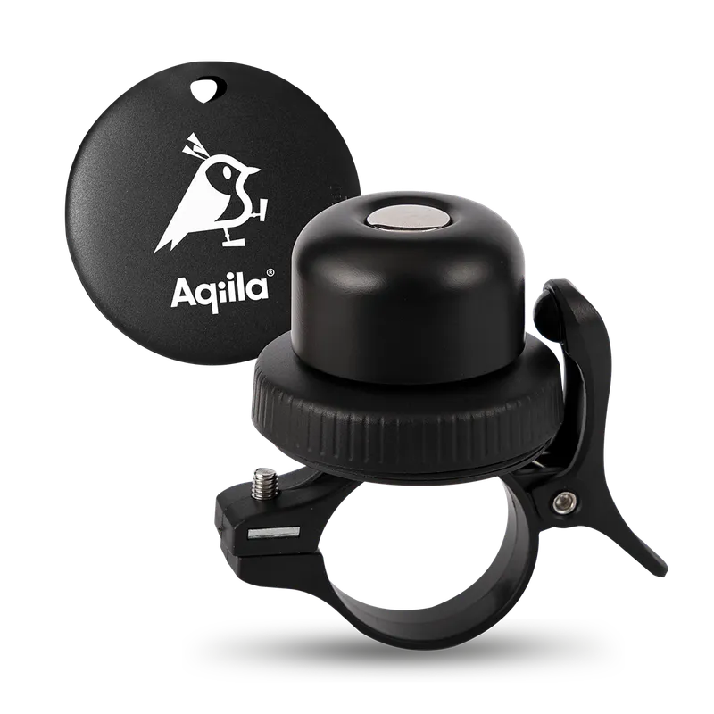 Aqiila Tagbird: Item finder + Bike bell Black