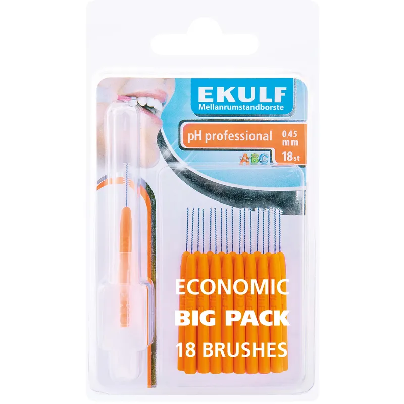 Ekulf Ph Professional Mellanrumsborste 0,45 mm 18-pack