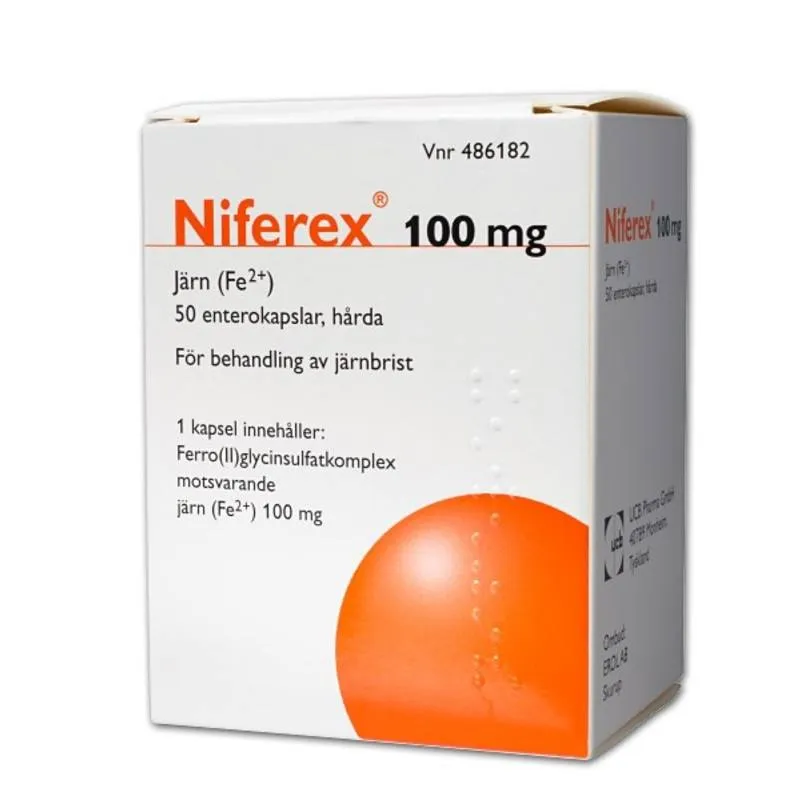Niferex Enterokapsel 100 mg 50 st