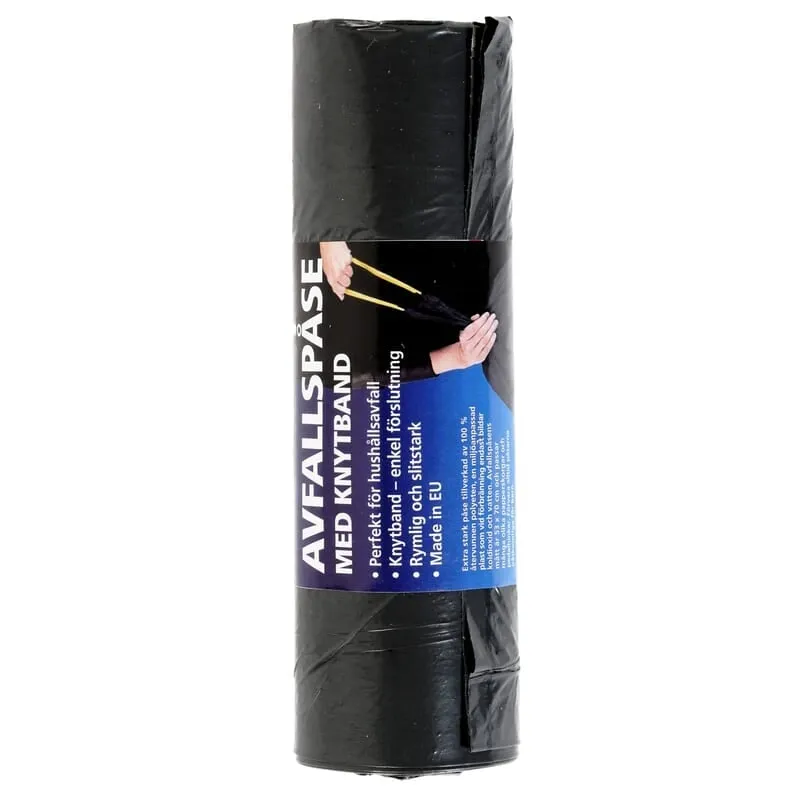Smart Microfiber Avfallspåse med Knytband 40 L 15 st