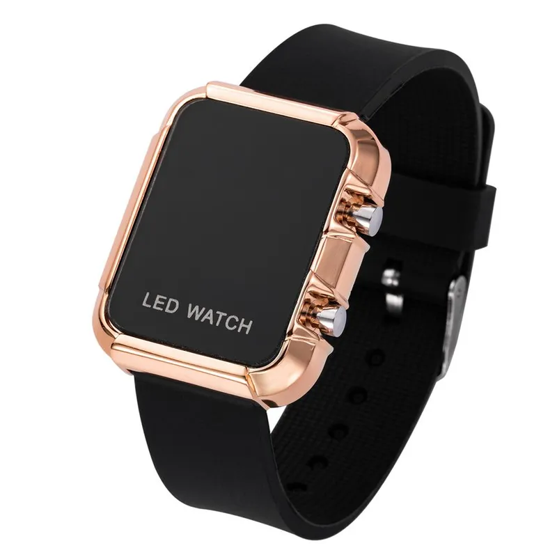 Digitala armbandsklockor för kvinnor Toppar Märke Lyx Damarmbandsur Sport Snyggt mode LED-klocka Dam Relogio Feminino 1 piece