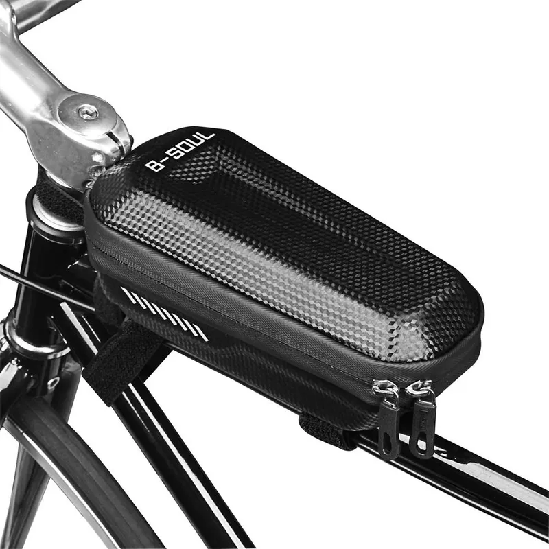 Cykel Top Tube Bag MTB Road Cycling Regntät Cykel Front Beam Bag Cykel svart