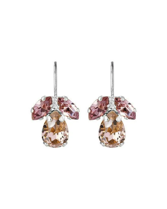 Petite Timo örhängen vintage rose rhodium