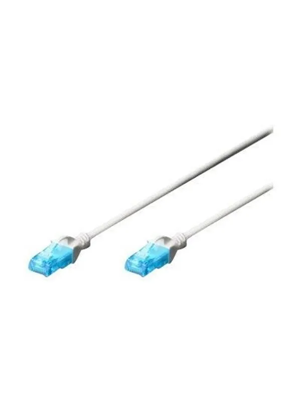 DIGITUS CAT 5e U-UTP Patch Cord - 0.5m - Vit - 0.5m