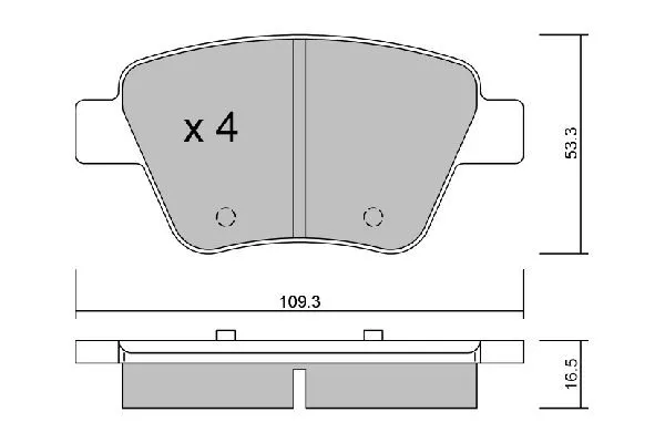 Bromsbelägg AISIN BPVW-2006
