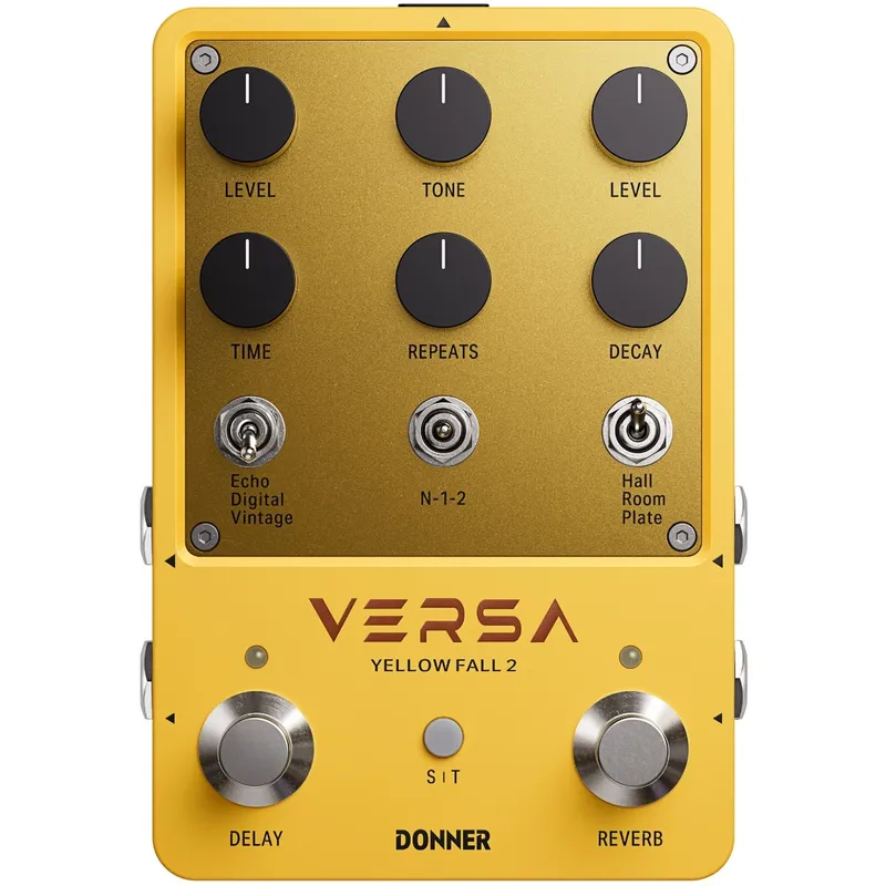 Donner Versa Yellow Fall 2 gitarr-effektpedal