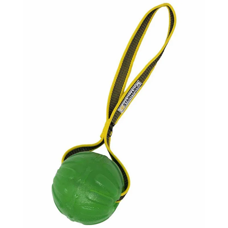 Hundleksak Starmark Gripcord Chew Ball Loop 8×8,5×32 cm