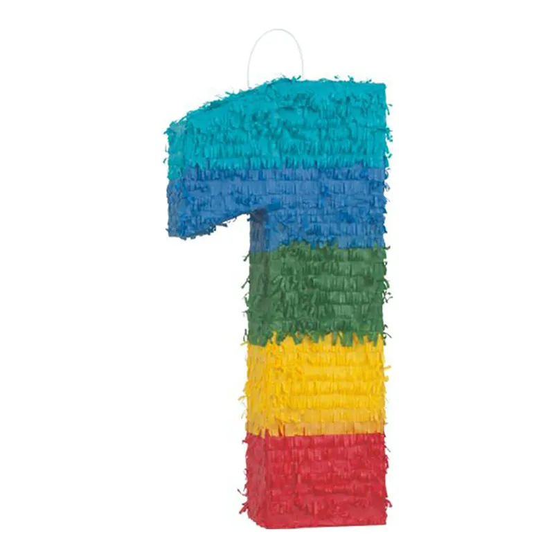 Pinata Siffra Regnbågsfärgad – Siffra 1
