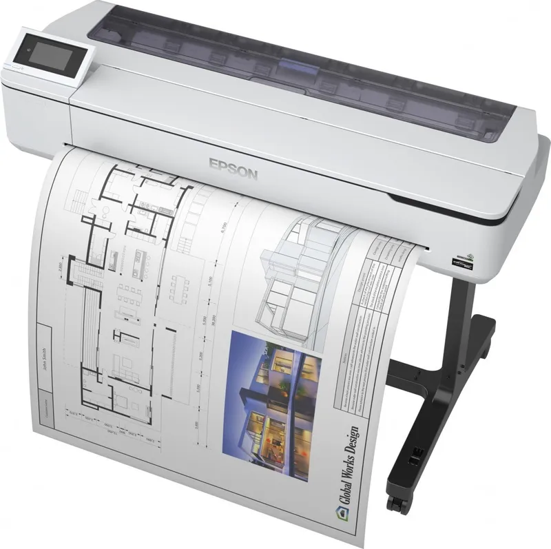 Epson largeformatprinter - SureColor SC-T5100 Wireless Printer (with Stand) - 4-farvet