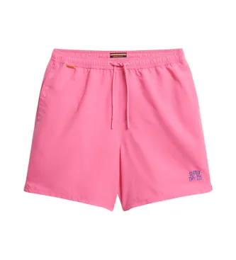 Superdry för män. M3010256A Essential rosa baddräkt (M), Strandkläder, Återvunnen polyester, Hållbar