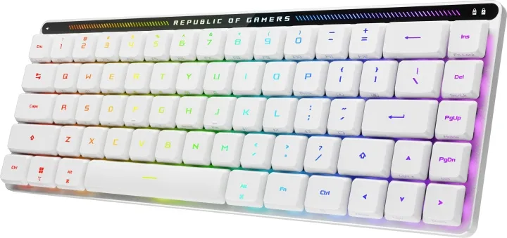 ASUS ROG FALCHION Low Profile RX Optical – ND – Gaming Keyboard – Utan numpad – Nordisk – Vit