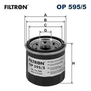 Oljefilter FILTRON OP 595/5
