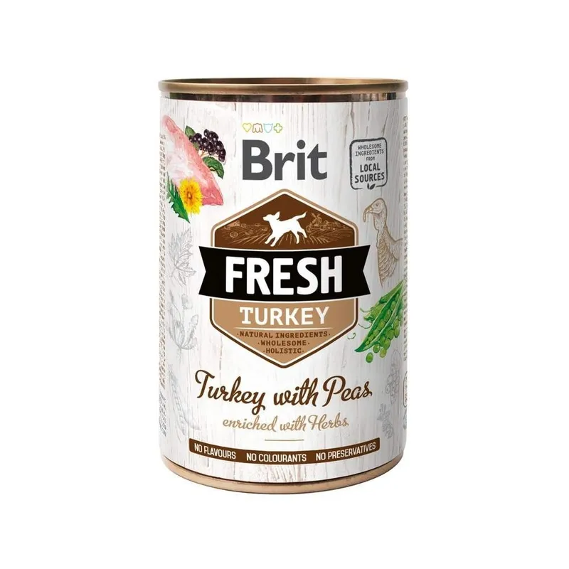 Brit Fresh Cans Turkey with Peas 400 g