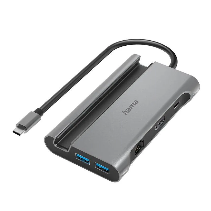HAMA USB-Hubb USB-C Multiport 7-Portar