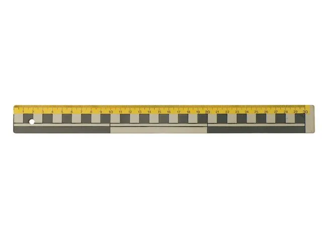 Linjal 30cm dm/cm/mm-grader plast 10/fp