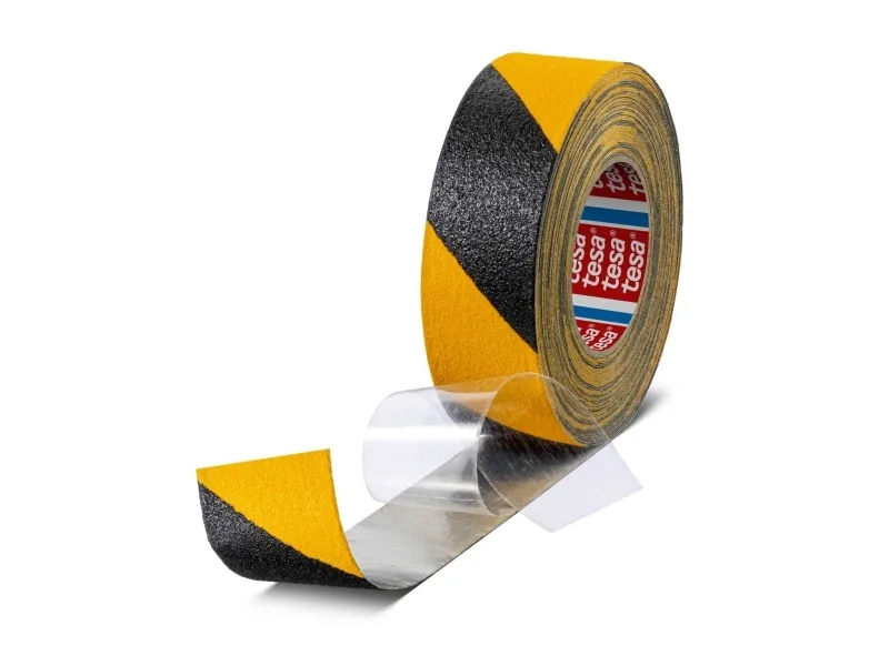 Skridsikker tape Tesa 60955, 50 mm x 18 m, gul/sort